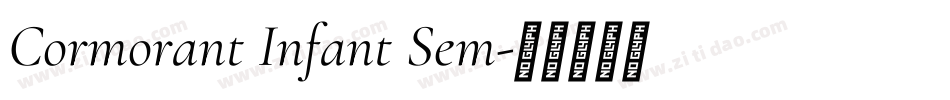 Cormorant Infant Sem字体转换